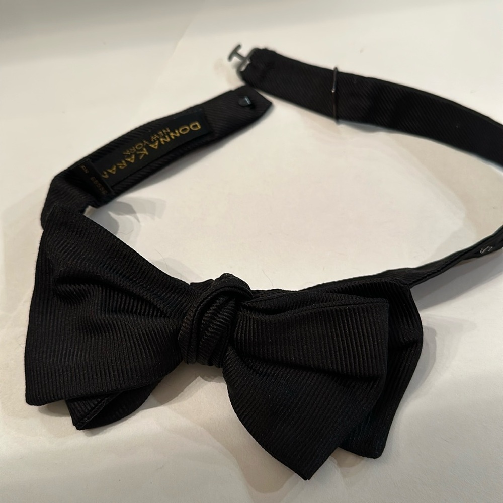 Donna Karan New York black Bow Tie